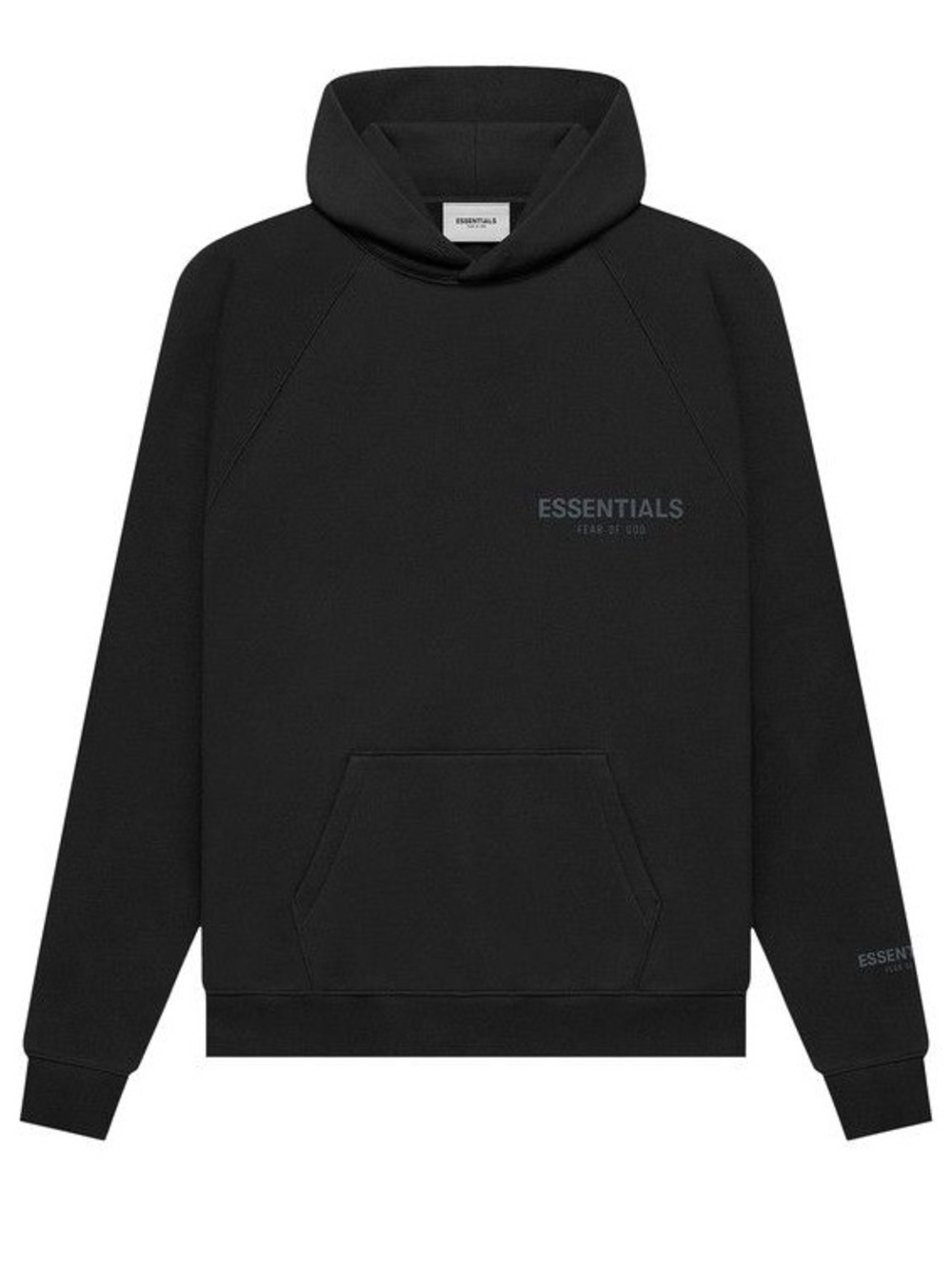 FOG Essentials Pullover Hoodie - Black Logo Sweatshirt